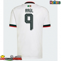 Camisa de Futebol México Raul Jimenez #9 Equipamento Secundário Mundo 2026 Manga Curta